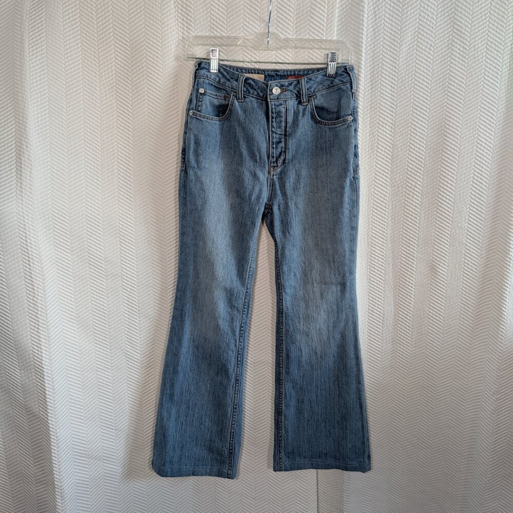 Anthropologie Pilcro High-Rise Trouser Bootcut Jeans Light Blue Size 27 Denim